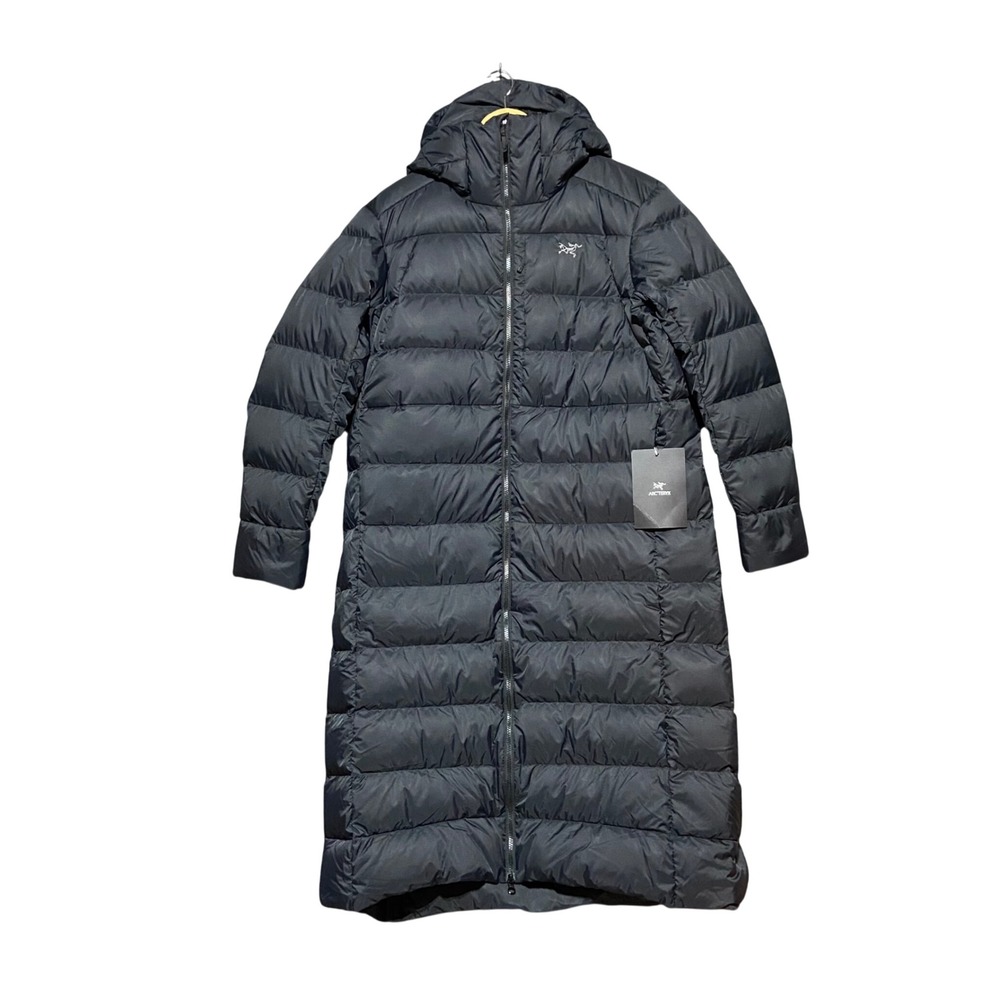 Arcteryx Thorium XLong Parka W Black Hooded Down Puffer Coat X000010548 XL NWT